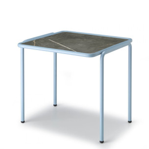 Кавовий столик DRESS CODE HPL 2743 Light Blue Sahara Black Marble (2743VO-575)